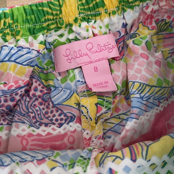 Lilly Pulitzer Vibrant Multicolor Mini Skort - girls size 8 - 100% cotton - Picture 3 of 5